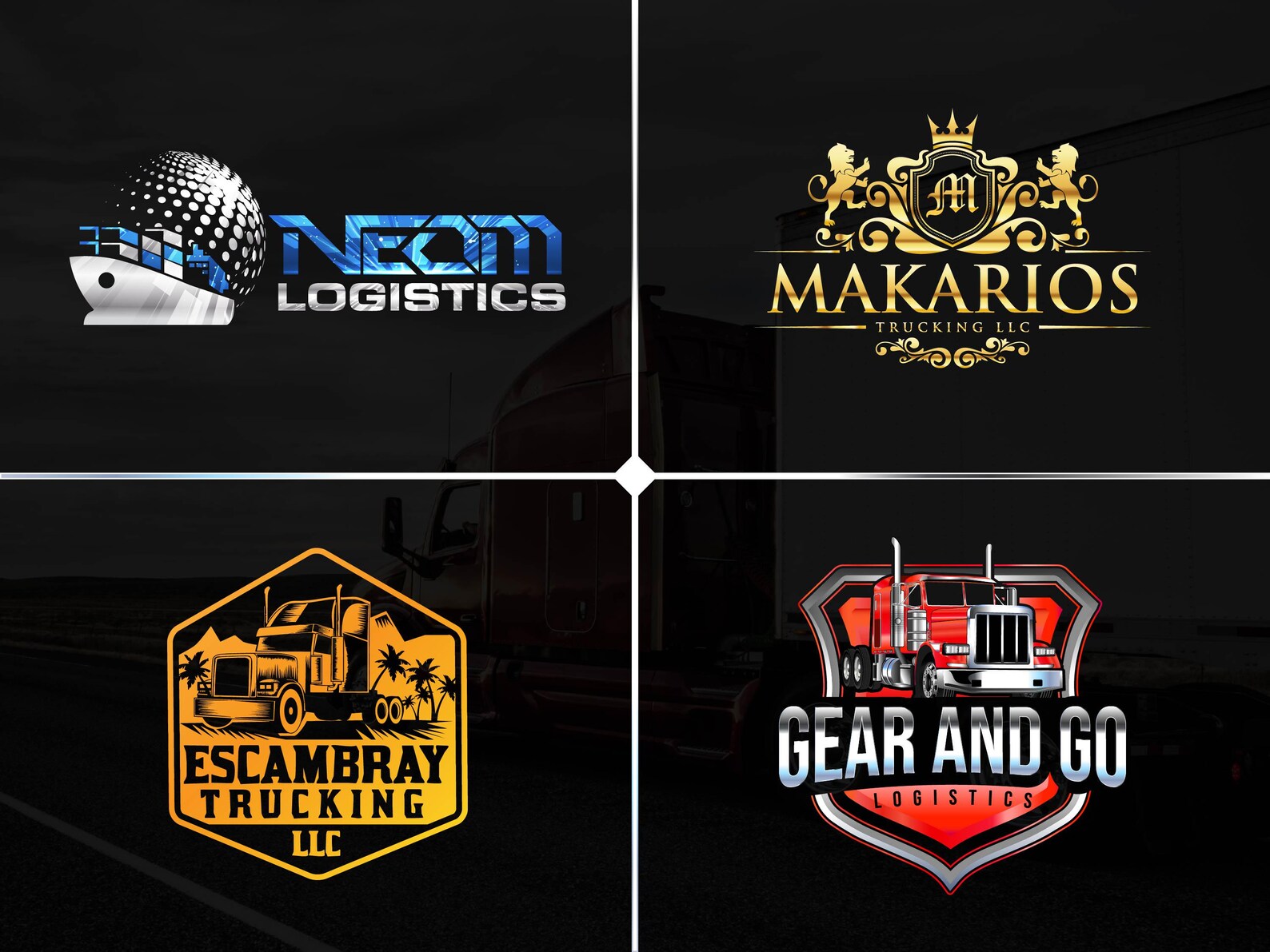 Custom Trucking Logo Design, Semi Truck Logo, Tow Truck Logo, 18 ...