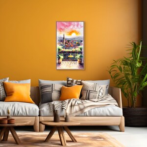 Vibrant sunset digital art prints