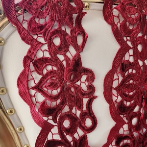 Sehr niedliche bordeaux farbe venedig 1 Yard Auflistung