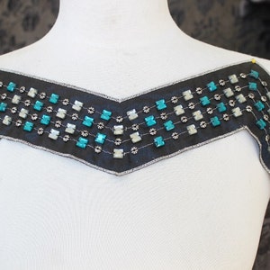 Cute embroidered  and beaded    applique 1   pieces listing