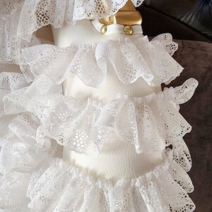 Cute Ruffled Trim White Color 1 Yards Listing 2 Inch Wide/sewing Trim ...