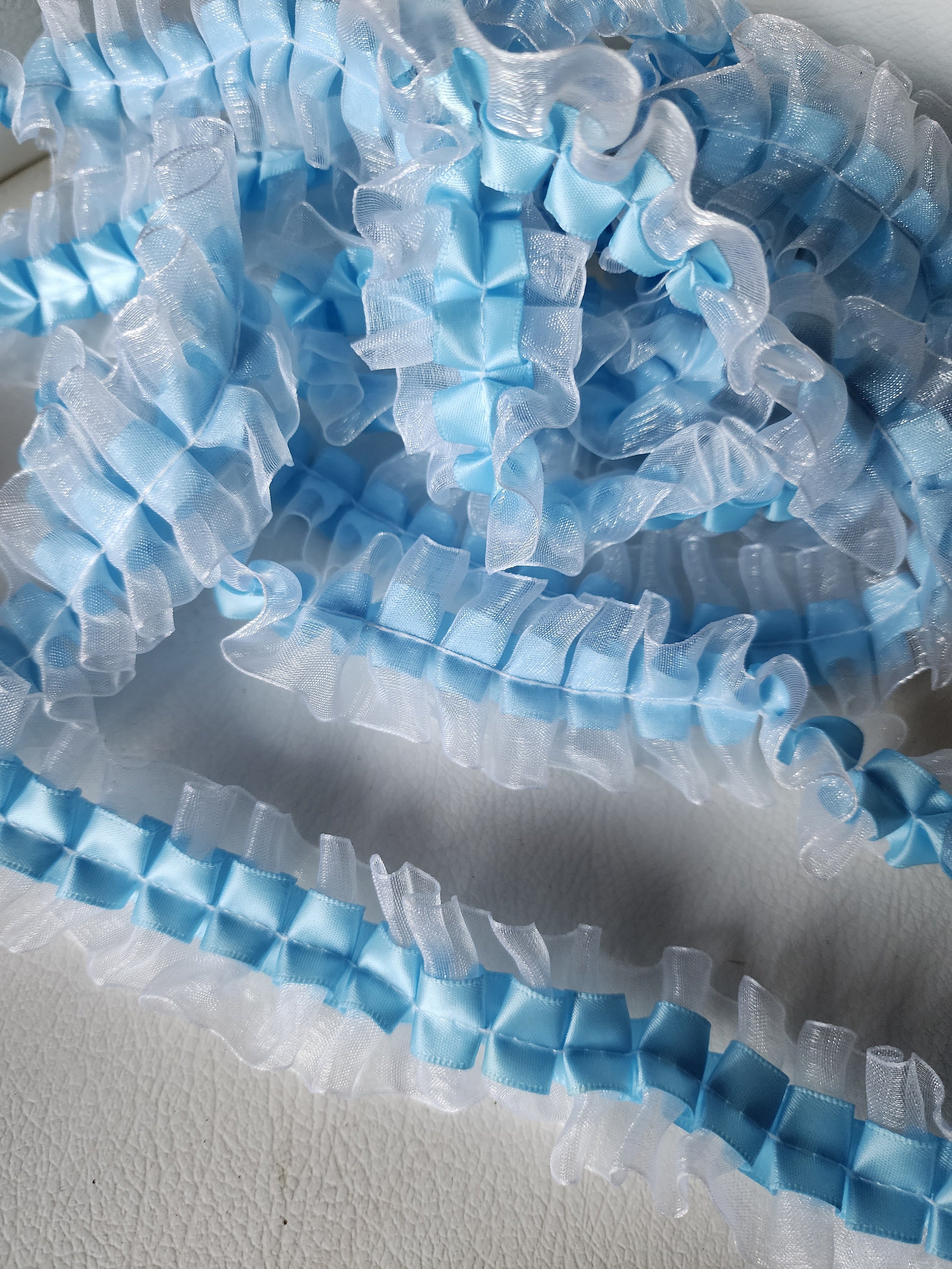 Pink Ruffled Trim, 1-inch Wide, Baby Shower Decor - Etsy