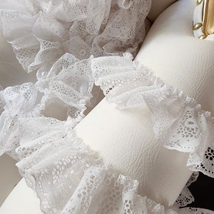 Cute Ruffled Trim White Color 1 Yards Listing 2 Inch Wide/sewing Trim ...