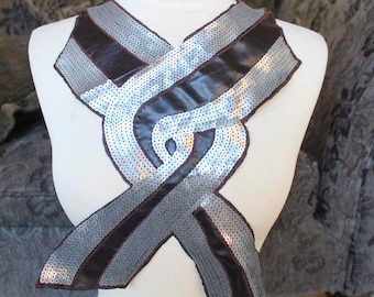 Sequin Embroidered Applique Trim, Sewing Embellishment