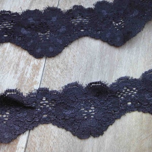 Sewing trim/Cute stretchy dark brown color  lace 4  yards listing/Sewing supplies/ Costume supplies/