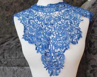 Cute venice applique blue  color  1 pieces listing