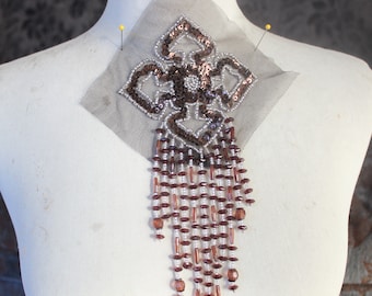 Beaded Applique Trim, Sewing Embellishment
