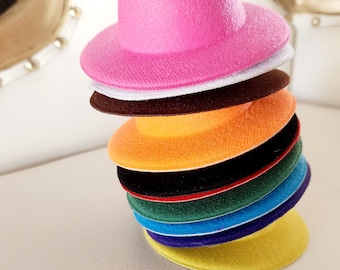 Mini Hats Craft Supplies / Tiny Doll Hats, Crafting Embellishments (Listing for 1)