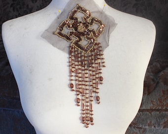 Beaded Applique with Fringe, Embellishment