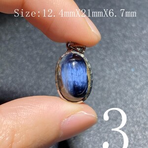 Handgjort 925 Sterling Pietersithänge — unik blåbrun cabochon, högglanspolerad, redo att gåva-51 bild 5