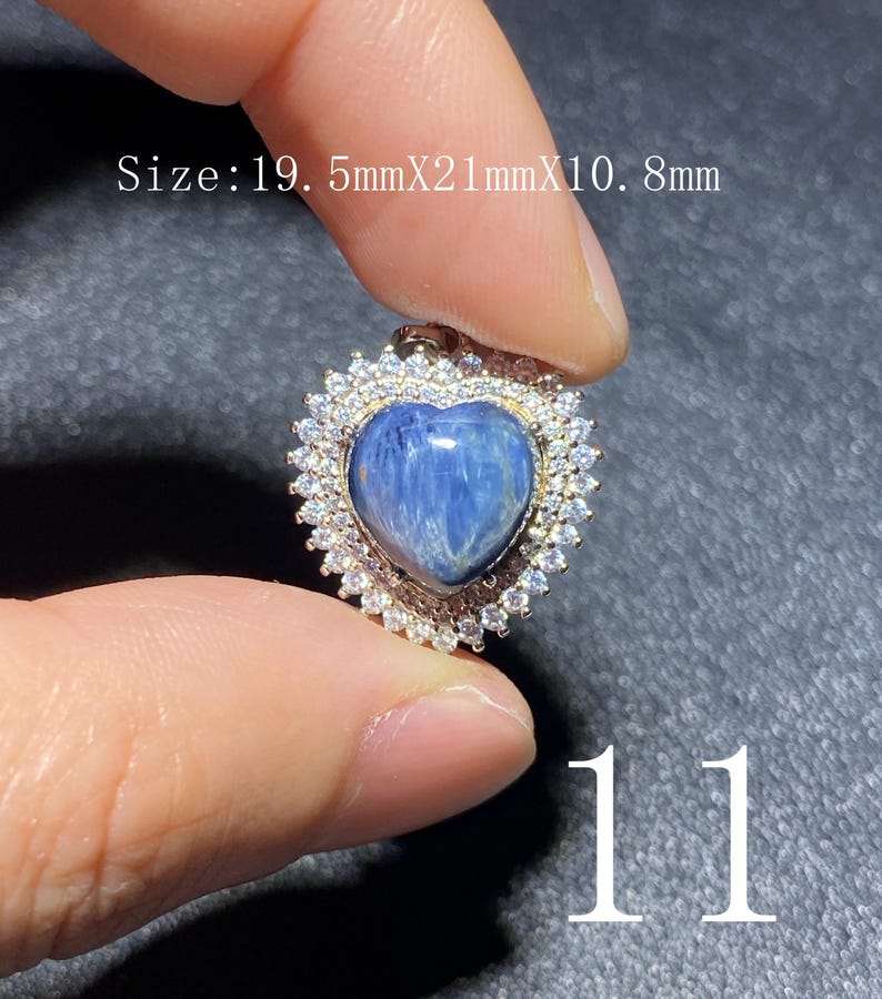 Handgjort 925 Sterling Pietersithänge — unik blåbrun cabochon, högglanspolerad, redo att gåva-51 bild 12