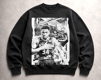 Giannis Antetokounmpo Bleached T-shirt, Bucks High-Weight Hoodie, Milwaukee Milwaukee Sweatshirt, Unisex Shirt,Gift for him Gift for her.