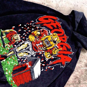 Vintage Georgia Football Washed Faded Hoodie, T-shirt, Oversized Apparel Sweatshirt, Unisex Shirt,Game day Gift for him Gift for her.