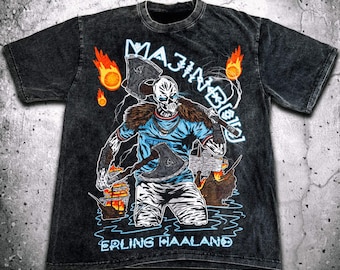 Vintage Erling Haaland Manchester City Football T-shirt, Heavy Oversized Acid-Washed Sweatshirt, Football  Shirt, Gift for him Gift for her.