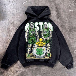 Vintage Jayson Tatum And Jaylen Brown T-Shirt, Boston Basketball Premium Sweatshirt, Unisex Shirt, Washed Hoodie, Gift for him Gift for her.