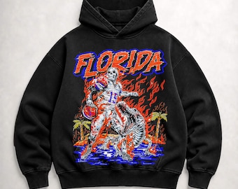 Vintage Florida Football Washed Hoodie, T-shirt, Oversized Apparel Sweatshirt, Unisex Shirt,Game day Shirt, University Football Fan Gift.