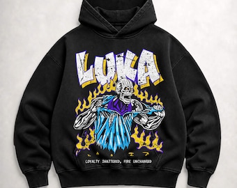Vintage Luka Doncic Hoodie, Los Angeles Basketball Heavy T Shirt, Oversized Washed Sweatshirt, Unisex Shirt,Gift for him Gift for her.