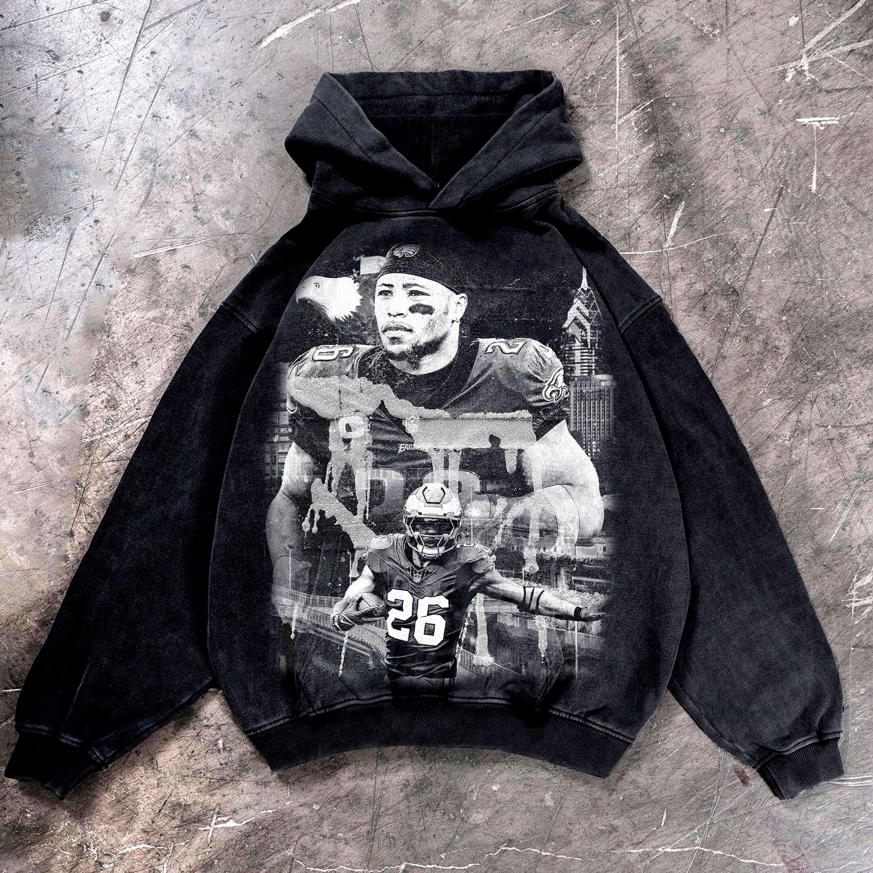 saquon barkley short sleeve hoodie