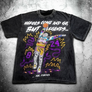 Vintage Kobe Bryant Graffiti T-Shirt, Los Angeles Basketball Heavyweight Sweatshirt, Unisex Shirt, Washed Hoodie, Gift for him Gift for her.