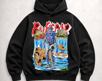 Vintage Josh Allen Buffalo Football Hoodie, T-shirt, Oversized Washed Faded Apparel Sweatshirt, Unisex Shirt, Gift for him Gift for her.