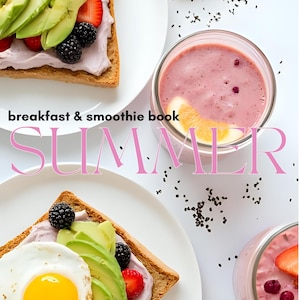 20 Summer Recipes Canva Template | High-Protein Breakfast & Smoothies | Editable eBook | PLR License | Digital Download
