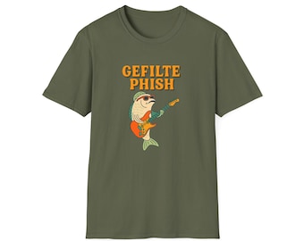 Gefilte Phish T-Shirt: Funny Jewish Band Pun Tee, Music Lover Gift