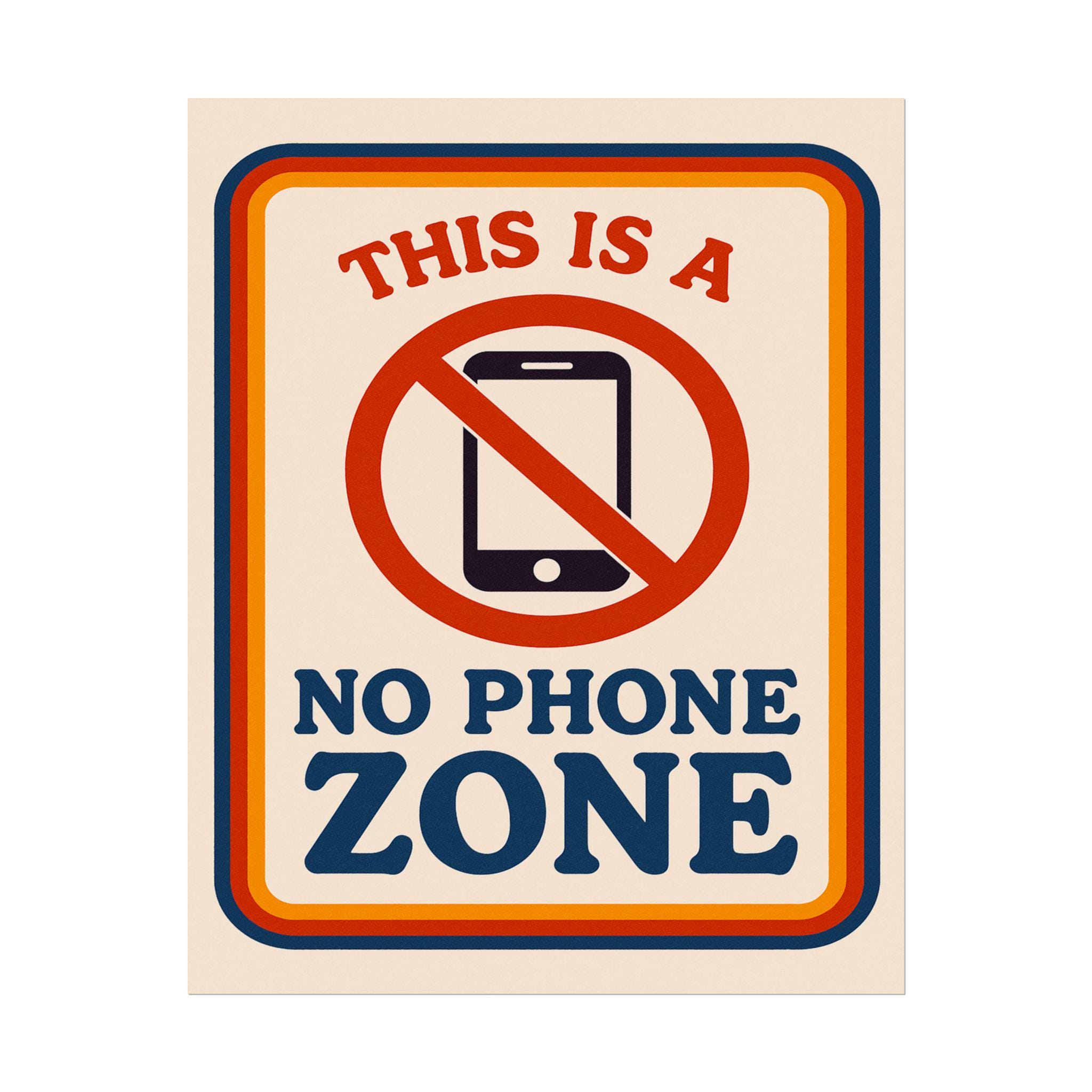 85470K No Mobile Phone Zone Greet Your Child With A Smile Sign - Quick - View #9