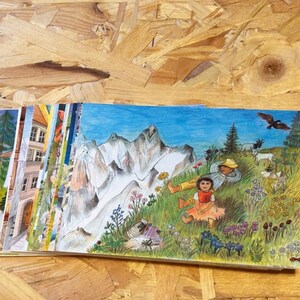Heidi-Ansichtskarte A6 · 25 Motive · Illustration von Marlene Stör