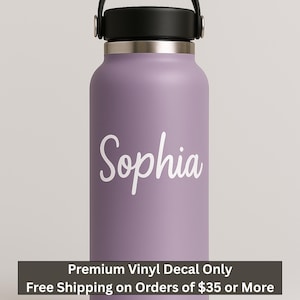Custom Name Vinyl Decal: Personalized Waterproof Sticker