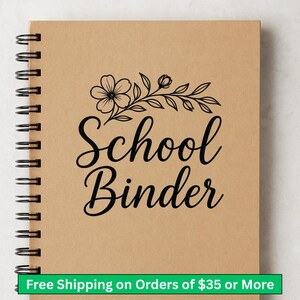 décalcomanie en vinyle pour classeur scolaire - Étiquette pour cahiers, dossiers ou agendas | Sticker pour la rentrée scolaire en 4 tailles et plus de 20 couleurs