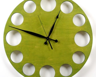 POP Clock in Green, Large