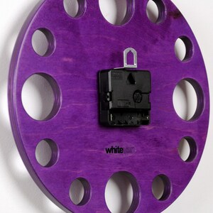 POP Clock in Purple, 10 Modern Wall Clock image 4