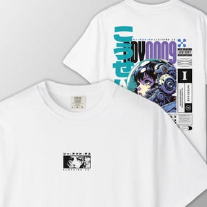 Astro Mech Shirt, Cyberpunk Anime Graphic Tee, Japanese Mech Girl T ...