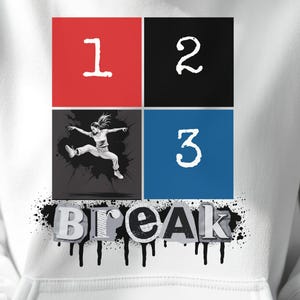 Graphic Hoodie: Breakdance Streetwear Pullover for Hip Hop and Dance Fans