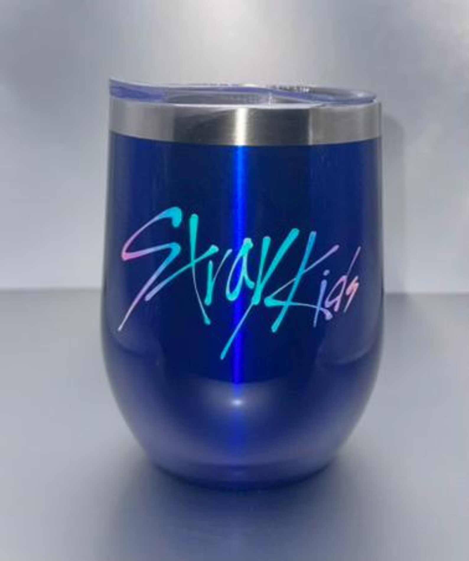Stray Kids/skz 12 Oz Stainless Steel Wine Tumbler With Lid and Straw - Etsy
