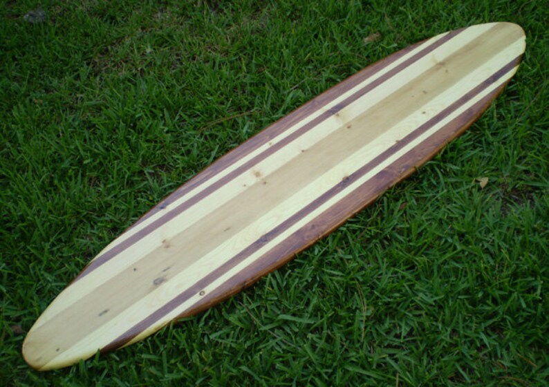 Original Two Tone Classic Vintage Surfboard Art Wood Beach Etsy