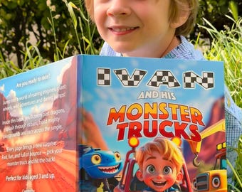 Livre personnalisé Monster Truck • Histoire d'avatar d'enfant personnalisée