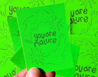 you are nature sticker