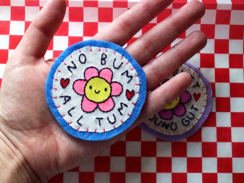 Hand Embroidered and Painted Patch Body Positive image 2