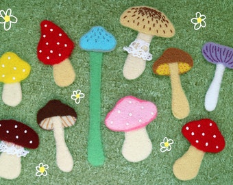 Felt Mushroom Cute Fungi