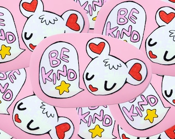 be kind rat valentine sticker