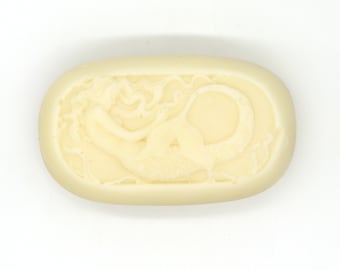 Small Mermaid Solid Lotion Bar - skin care, travel lotion, stocking stuffer, custom lotion bar, party favor, massage bar, bridesmaids