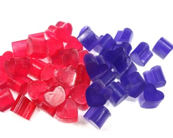 Teeny Tiny Heart Soaps,  8 ounces - wedding decoration, wedding favor, party favor, confetti soap, small, little, one time use, mothers day