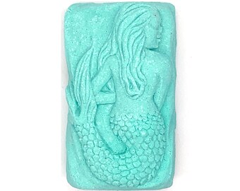 Shy Mermaid Bath Bomb - mythological creatures, ocean, sea, party favor, siren, bath fizzy, bath bombs, bath fizzies, mermaid party, little