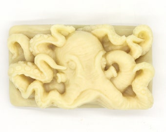 Octopus Lotion Bar - solid lotion, all natural, vegetarian, stocking stuffer, party favor, octopi, tentacles, cthulhu, sea, ocean, marine