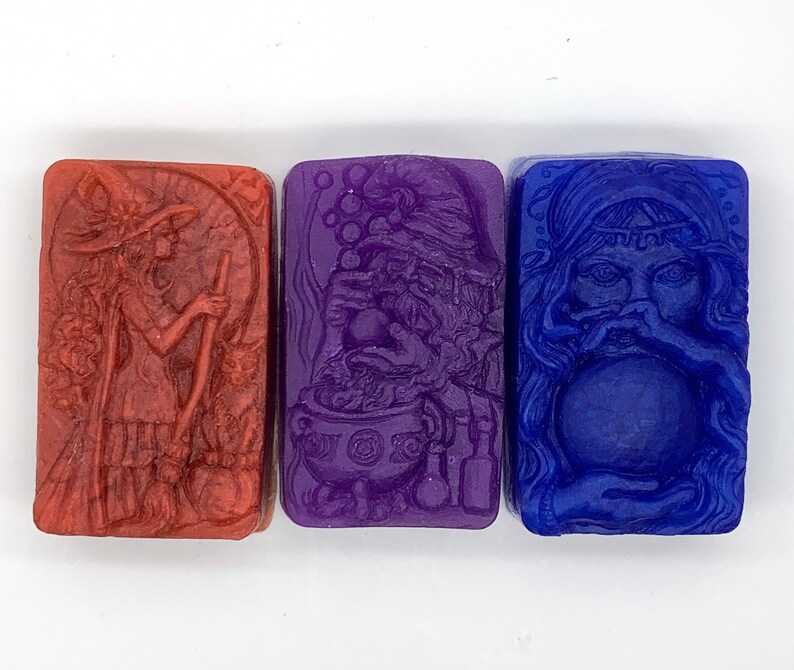 All the Magick Makers Set of 3 Full-Sized Soaps witch, wizard, mage, alchemy, alchemist, scry, fortune teller, gypsy, prognosticator image 6