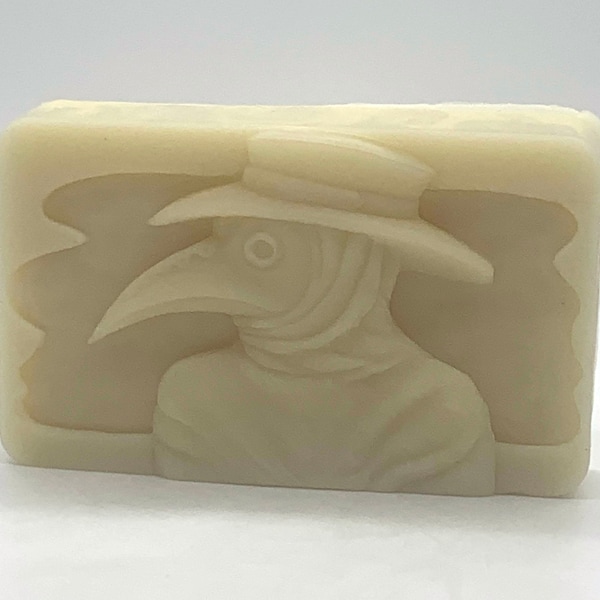 Plague Doctor Solid Lotion Bar - Halloween, black death, bubonic plague, solid lotion, all natural, vegetarian, stocking stuffer,party favor