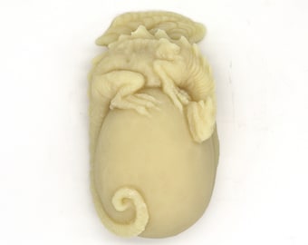Dragon Egg Lotion Bar - solid lotion, all natural, vegetarian, stocking stuffer, dry skin, baby dragon, hatching dragon, dragon lover