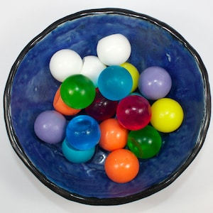 Soap Spheres - set of 18 - marbles, balls, circles, gumballs, single use, decorative, party favor, halloween