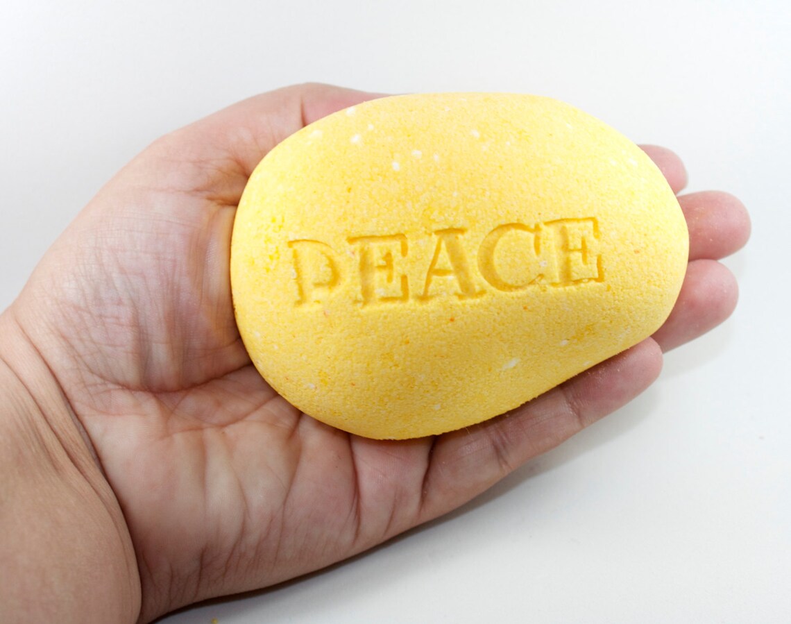 Peace Stone Bath Bomb Giant Bath Bomb Large Bath Bomb Bath Etsy
